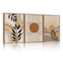 Boho Framed Canvas Wall Art Prints, Set of 3