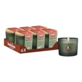 Bolsius True Joy Scented Candle with Cork Lid, Green