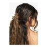 Boohoo Gold Shell Cut out Claw Clip