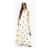 Boohoo Large Polka Dot Linen Look Swing Dress