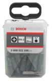 Bosch 1/4 25mm Hex Shank PH2 Screwdriver Bits 25 Pack
