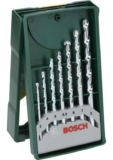Bosch Accessories 2607019581 Masonry Mini X-Line Drill Set, 160mm x 83mm x 21mm, 7 Pcs, Pack of 7 Silver