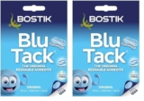 Bostik Blu Tack, Multipurpose Reusable Adhesive, Clean, Safe & Easy to Use, Non-Toxic, Handy Size, Colour: Blue (Pack of 2)
