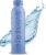 Bottle Up Reusable BPA Free Water Bottle 500ml Prefilled With Pure Still Water Plant-Based Sports Bottle Made From Cane Sugar (Stone Blue)
