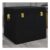 Boucle Black Storage Box with Gold Coloured Clasps and Handle