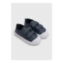 Boys Navy Double Strap Canvas Shoes (Younger 4-12)