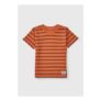 Boys Orange Textured Stripe T-Shirt (1-7yrs)