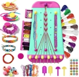 Bracelet Making Kit, SiumPklay Friendship Bracelet Making Kit for GirlsCraft Kits for Kids 5-12 DIY Bead & Bracelet Maker Machine with Tools Creative Gifts for 7-12 Age Girls for Birthday Christmas