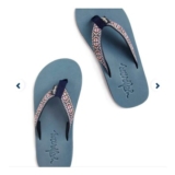 Braided Flip Flops Navy
