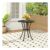 Breeins Outdoor round Patio Table with Umbrella Hole