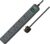 Brennenstuhl Eco-Line, 13A 5-way, 2m Extension Socket With Surge Protection light grey