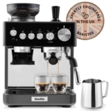 Breville Barista Sense Espresso Machine VCF187, Bean to Cup Coffee Maker with Integrated Coffee Grinder and Milk Frother