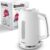 Breville Bold White Electric Kettle 1.7L 3kW Fast Boil White & Silver Chrome VKT257