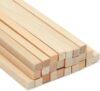 Bright Creations Wood Dowels – 1/4 in x 12 in, Square, 25-Pack – Unfinished Craft Supply & DIY Craft Sticks for Model Building & School Projects