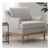 Brody Natural Strip Chenille Padded Back Armchair