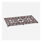 Brown Cast Iron Rectangular Door Mat 60x34cm