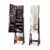 Brown Costway Freestanding Jewelry Cabinet with Full Length Mirror LED