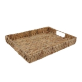 Brown Water Hyacinth Serving Tray 2 Pack