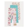 Brunch Patterned Jersey Leggings 3 Pack