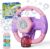 Bubble Machine Gun 10 Hole Electric Silent with Colorful LED/130ml Solution Bubble Gun Toys,10000 Rich Bubbles Per Minute,Durable Automatic Bubble Makers Toy for Boys/Girls/Wedding Scene (FXP)