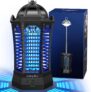 Bug Zapper, GooQand 4000mAh Rechargeable Portable Electric Fly Killer with Telescopic Rod, UV Light & 3 Lighting Modes, Mosquito Killer Bug Trap for Outdoor, Camping, Garden, Patio, Fishing