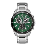 Bulova Classic Chronograph Mens Stainless Steel Watch
