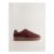 Burgundy Red Forever Comfort Leather Chunky Sole Lace-up Trainers