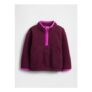 Burgundy Red Sherpa Half-Zip Pullover Sweatshirt (6mths-5yrs)