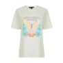 Butterfly Graphic Motif Cotton Jersey Crew Neck T-Shirt