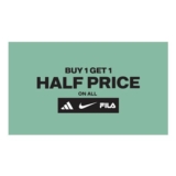 Buy One Get One Half Price on ALL Adidas, Nike and FILA Footwear