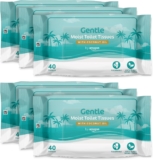 By Amazon Gentle Moist Toilet Tissues with Coconut Oil, 240 Count (6 Packs of 40)