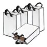 CABODYALS 10 Pcs Black and White Gift Bags with Handles