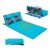 CHANGEMOORE Folding Beach Lounger with Back Rest, 110kg, Blue