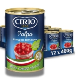 CIRIO Polpa, Chopped Tomatoes, 100% Italian 400g (Pack of 12) – S/S £7.12