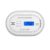 CO Detector with LCD Display, 10-Year Battery, White, 1 Pack