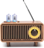 COLSUR Retro Radio, Portable Bluetooth Speaker with FM Vintage Radio, Small Radios Mains and 1500mAh Battery, Support TF Card/AUX/USB, MP3 Player, 5W Speaker, Bluetooth 5.3