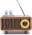 COLSUR Retro Radio, Portable Bluetooth Speaker with FM Vintage Radio, Small Radios Mains and 1500mAh Battery, Support TF Card/AUX/USB, MP3 Player, 5W Speaker, Bluetooth 5.3