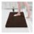 COMPOLICY Brown Chenille Bath Mat 40x60cm, Absorbent, Non-Slip