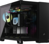 CORSAIR iCUE LINK 2500X RGB Small-Tower mATX Dual Chamber PC Case Panoramic Tempered Glass Reverse Connection Motherboard Compatible