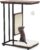 COSTWAY Cat Tree, Cats Furniture End Table with Sisal Scratching Mat, Removable Washable Cushion, C-Shaped Side Table for Living Room, Bedroom