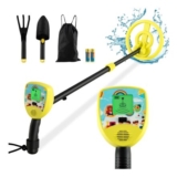 COSTWAY Kids Metal Detector, Adjustable Stem, Waterproof Coil, LCD