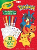 CRAYOLA Pokémon Colour & Activity Kit Includes 32 Colouring Pages, 5 Markers and 3 Sticker Sheets ft. Ash, Pikachu and Friends