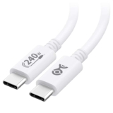 Cable Matters USB-IF Certified 1m 240W USB-C Cable, USB 2.0, No Video Support White Sold by Cable Matters / FBA