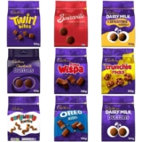 Cadbury Chocolate Pouches 100g – 11 Varieties (e.g Twirl Bites / Buttons / Bournville Buttons / Wispa Bites / Crunchie Rocks) – Nectar Price
