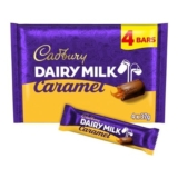 Cadbury Dairy Milk Caramel Chocolate Bar 4 Pack Multipack