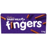 Cadbury Fingers Milk Chocolate – White or Salted Caramel 114g Nectar Price