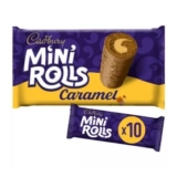 Cadbury Milk Chocolate Caramel Mini Rolls Cakes 10 Pack