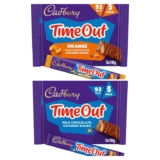 Cadbury Timeout Milk Chocolate/Orange Wafer Bars 5 x 18g