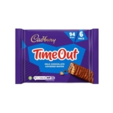 Cadbury Timeout Wafer Chocolate Biscuit Bars 6x 18g Bars