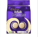 Cadbury White Chocolate Buttons Bag 100g Online and In store/ Mega Buttons Large Sharing Bag £1.49 192g